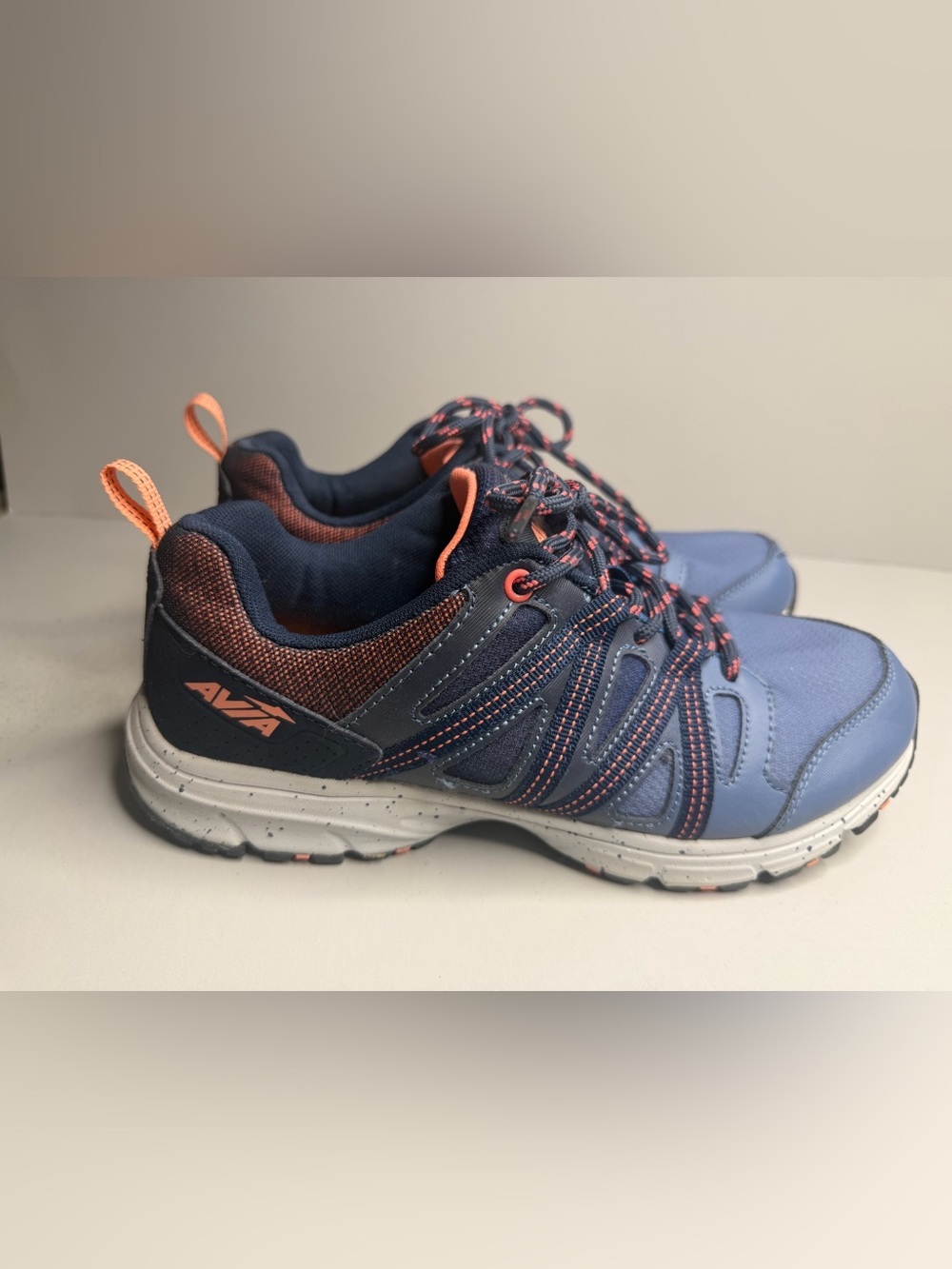 Avia Women’s Avi-Vertex Running Shoes – Blue/Peacoat/Fusion Coral – Size 9.5